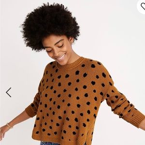 Madewell Painted Spots Pullover Sweater